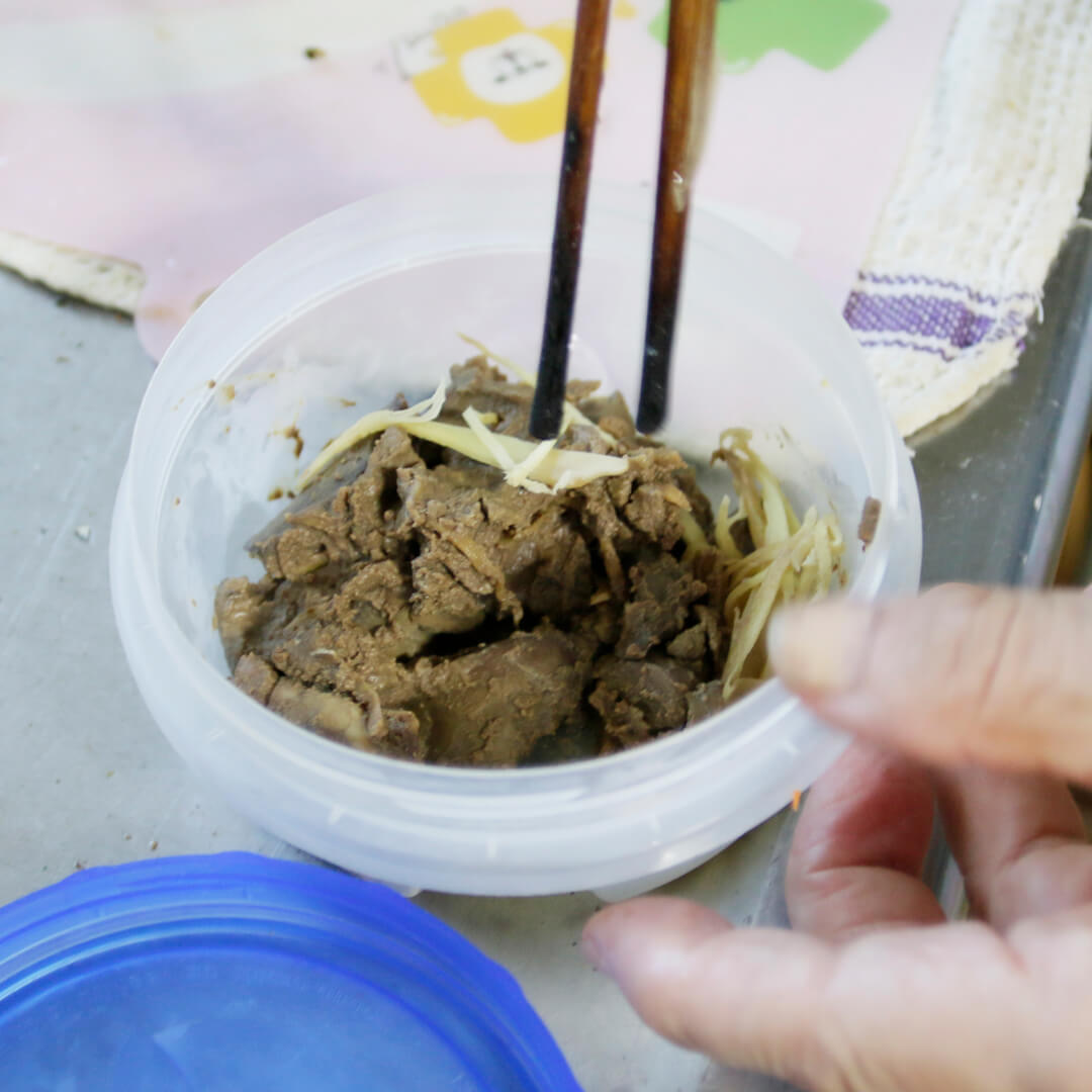 作り置きのレバー煮